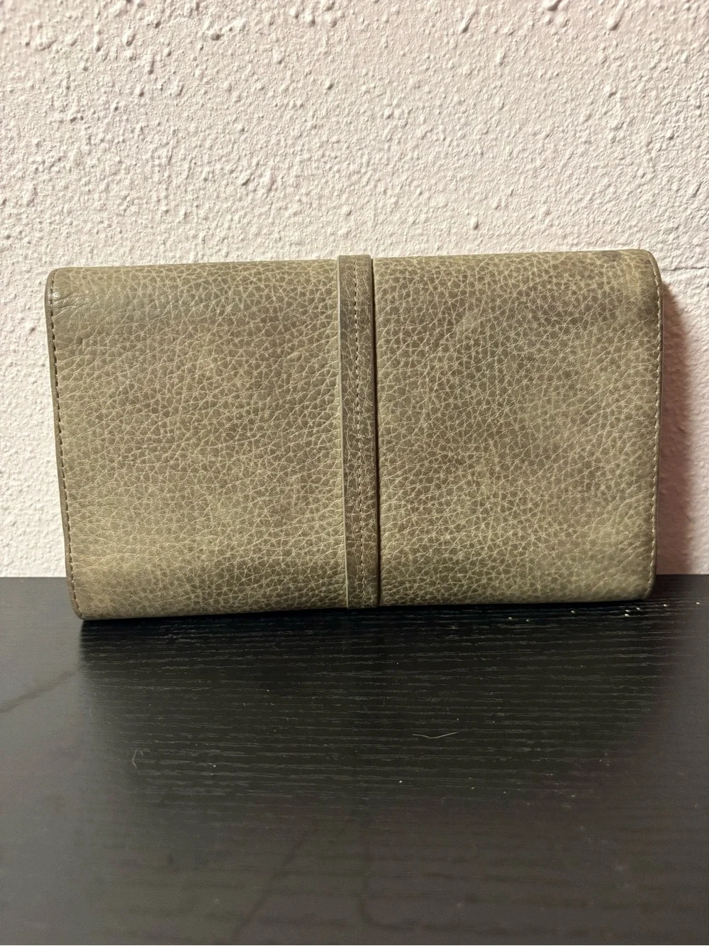 Hammitt Los Angeles Gray Pebbled Leather Continental Wallet